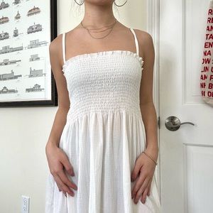Midi White Sun Dress
